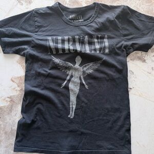 NIRVANA Black Cotton Tee